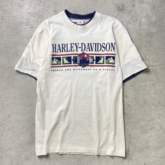 80年代 USA製 Harley-Davidson ハーレーダビッドソン 両面プリントT