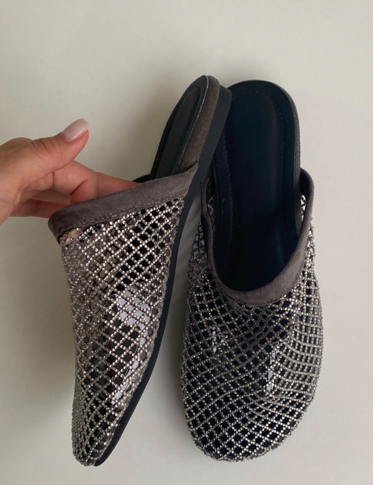 【新作5%OFF・3日間】Beads-Mesh Mule _3colors