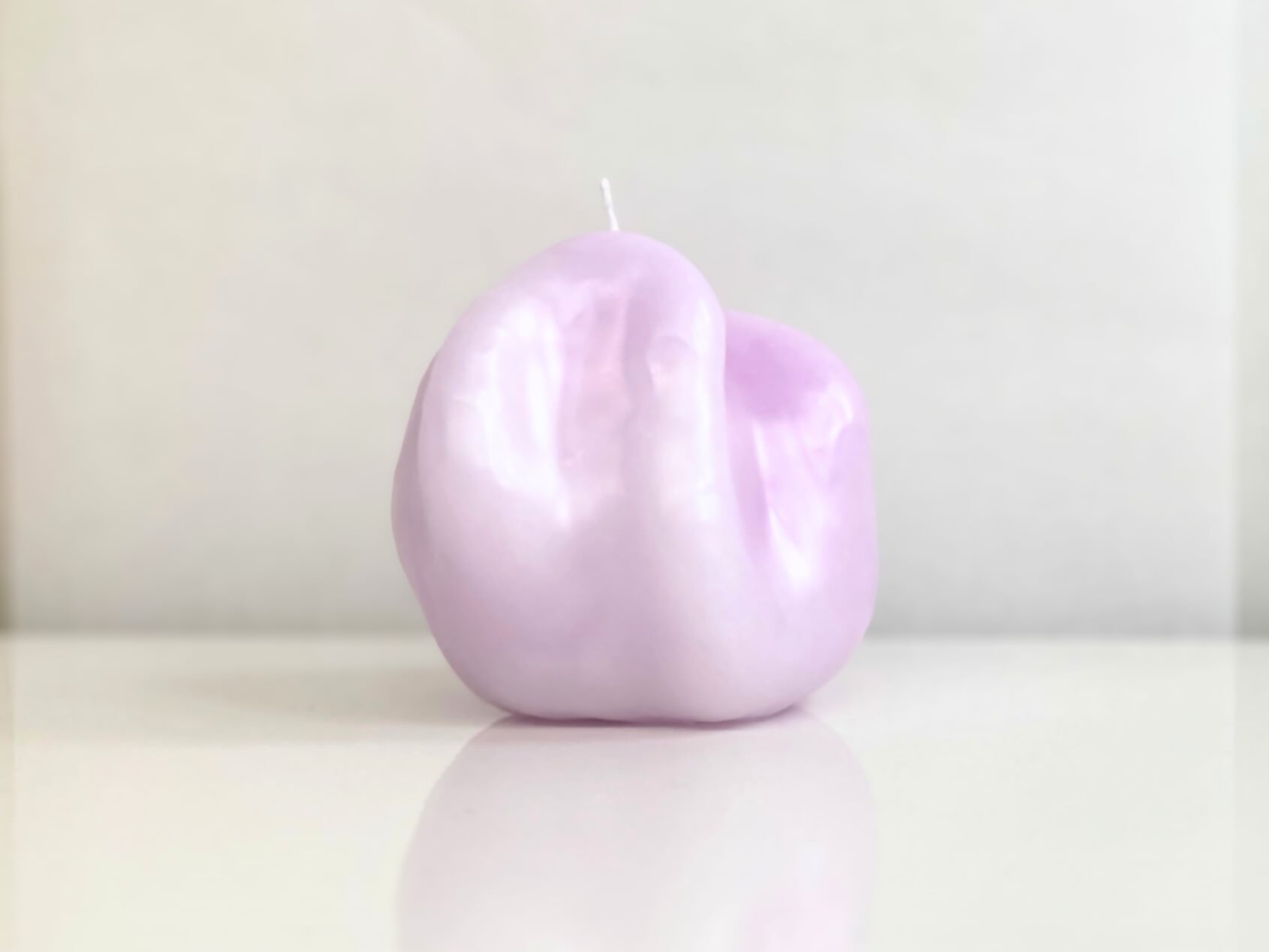 ゐる(いる)キャンドル|Lサイズ:バイオレット