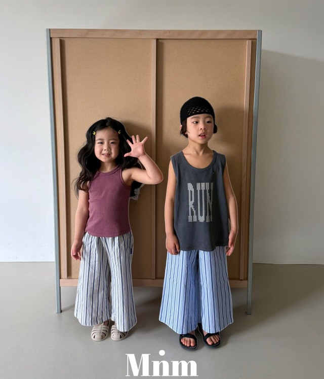 《送料無料》コンビストライプパンツ：kids【MINIMAL】※お取り寄せ