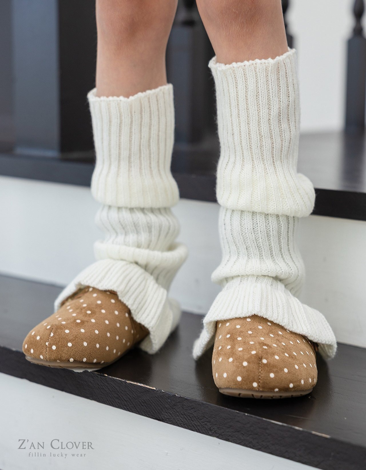 ZAN CLOVER［取寄］frill knit leg warmer 26winter