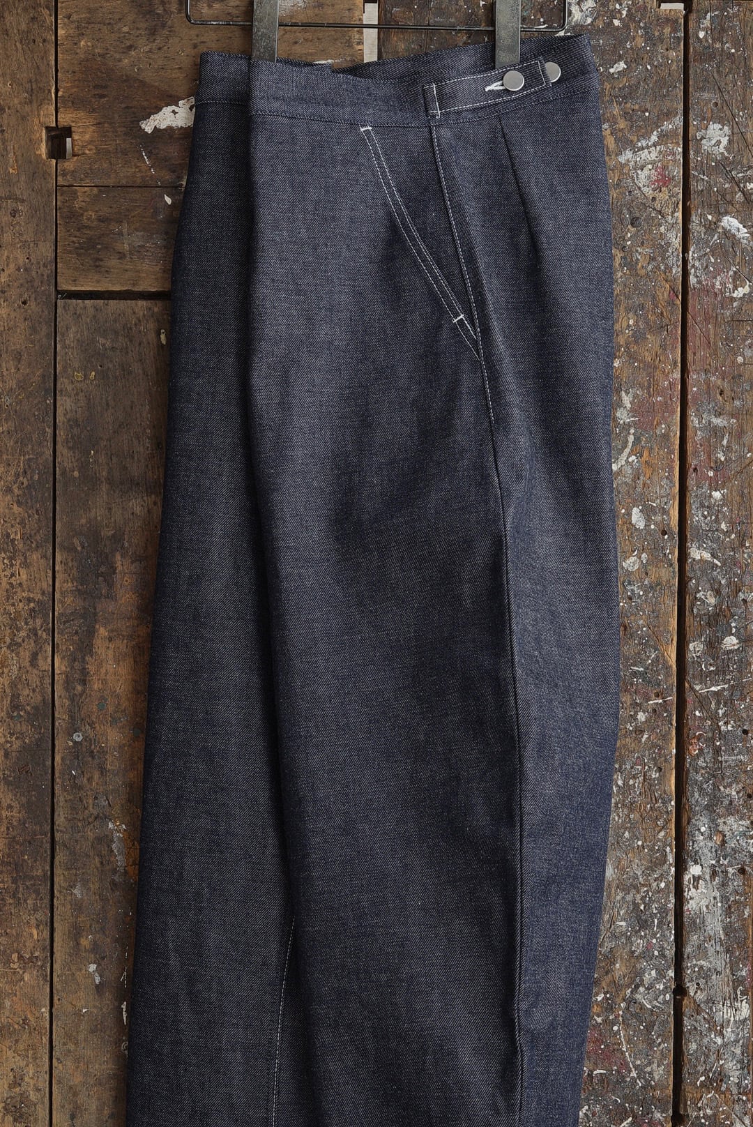 TUKI - 原田服飾研究所 - TYPE 4, CURVED LEG JEANS (INDIGO) | Brownie