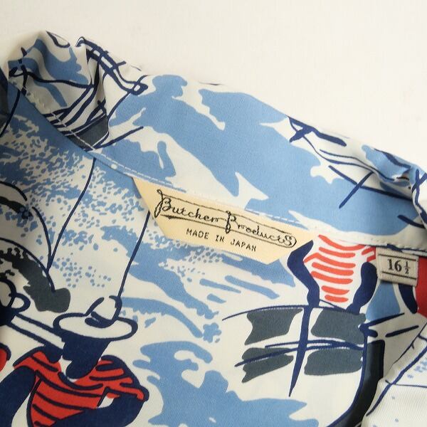 アットラスト ブッチャープロダクツ 半袖ハワイアンシャツ