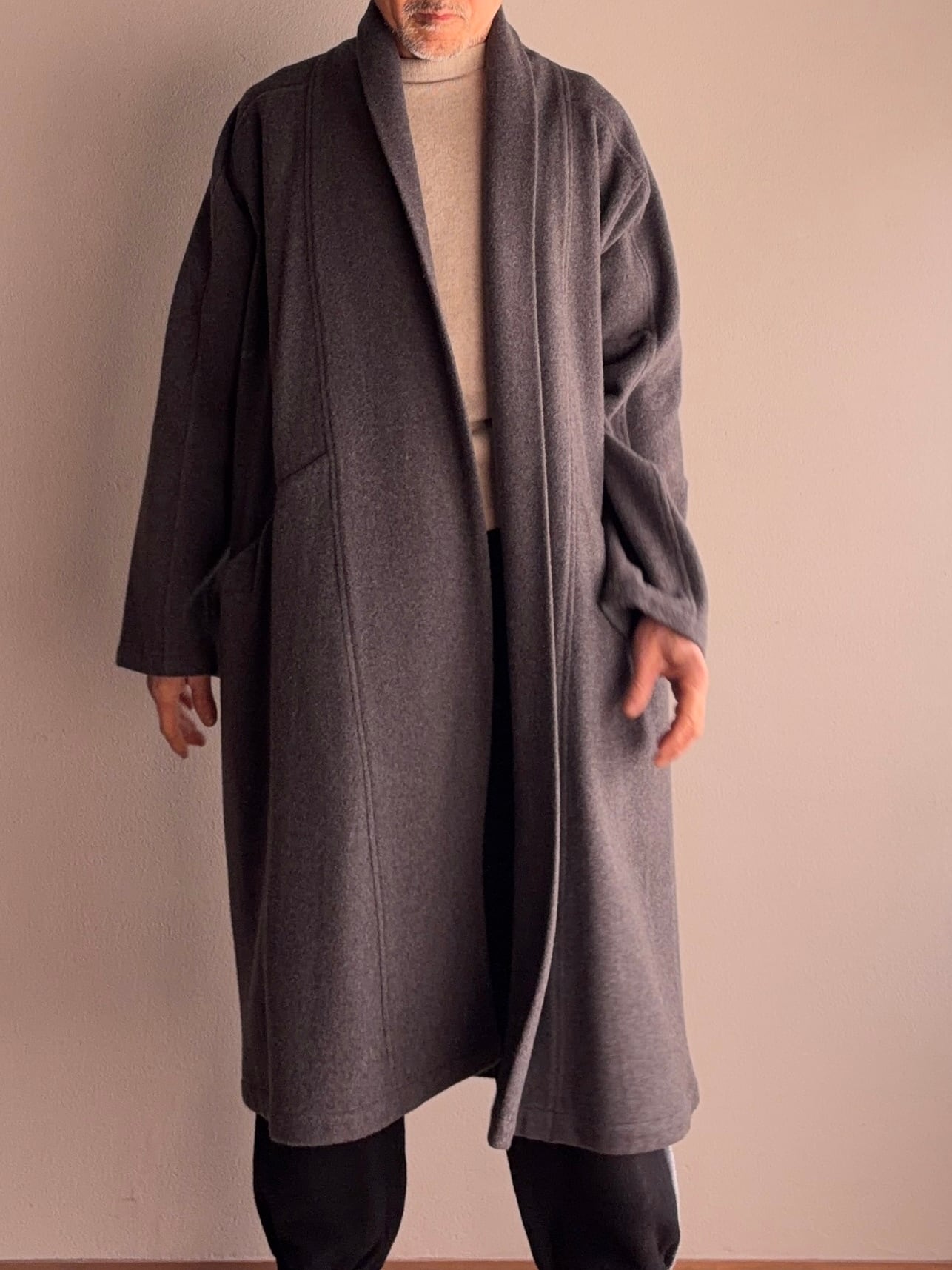 MITTAN CT-20 半纏ロングコート 灰 | Routes*Roots
