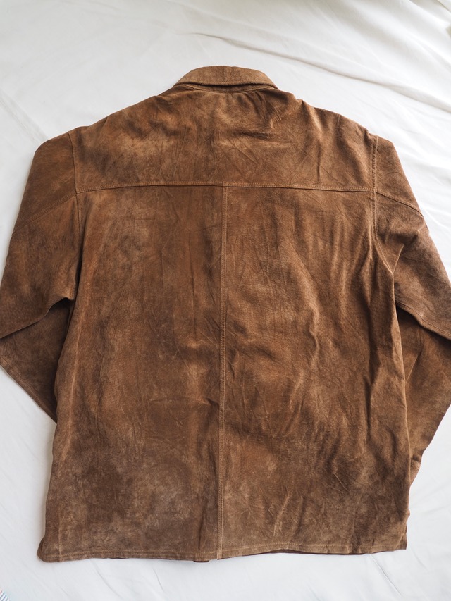 1990’s CLAIBORNE Lether Shirt Jacket／L