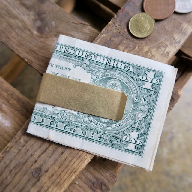 Tiny Formed Tiny metal money clip マネークリップ