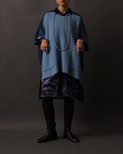 Chloé / Color Block Knit Poncho