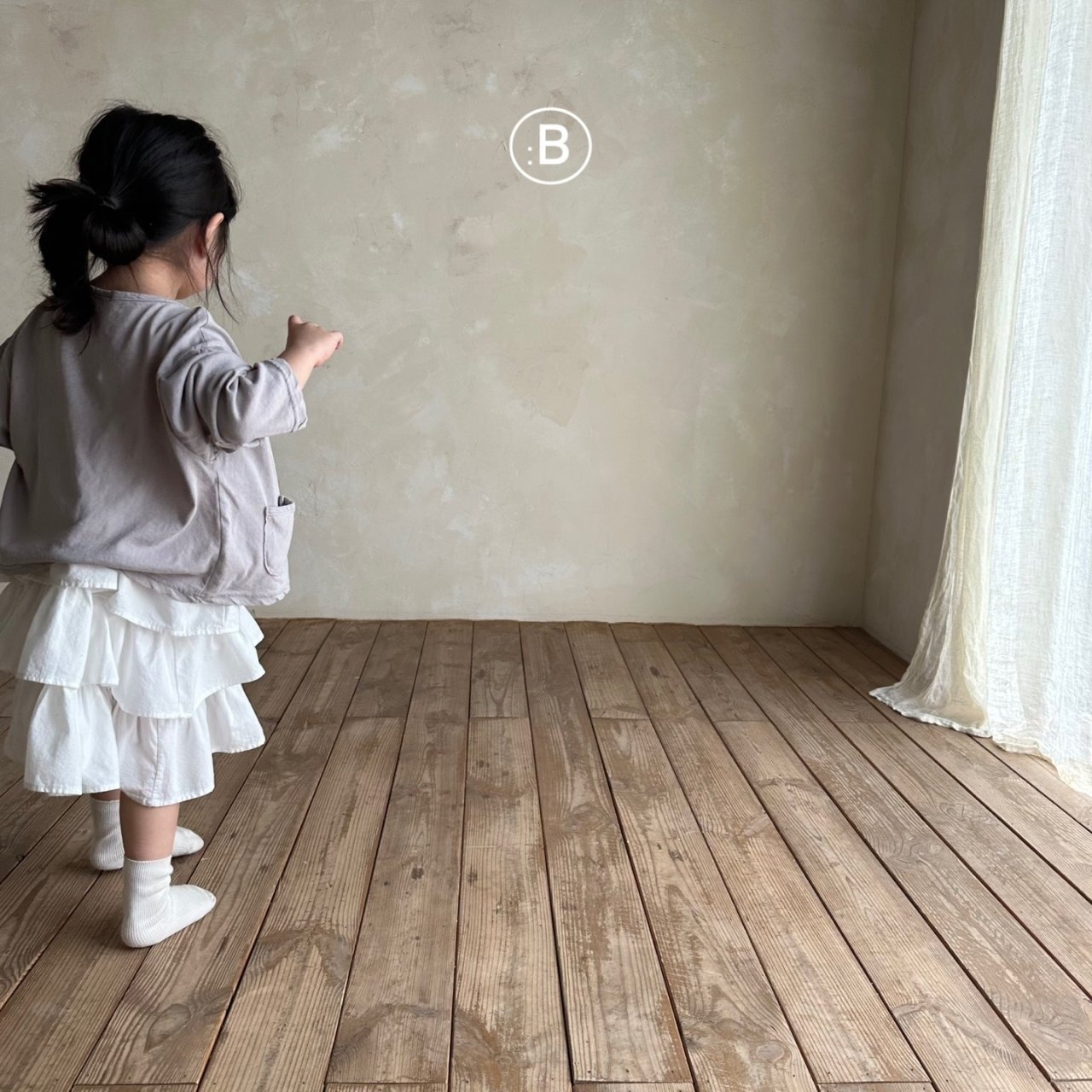 【Bella bambina】サマーソフトカーディガン ライトグレー 80~130cm 240715 - 2