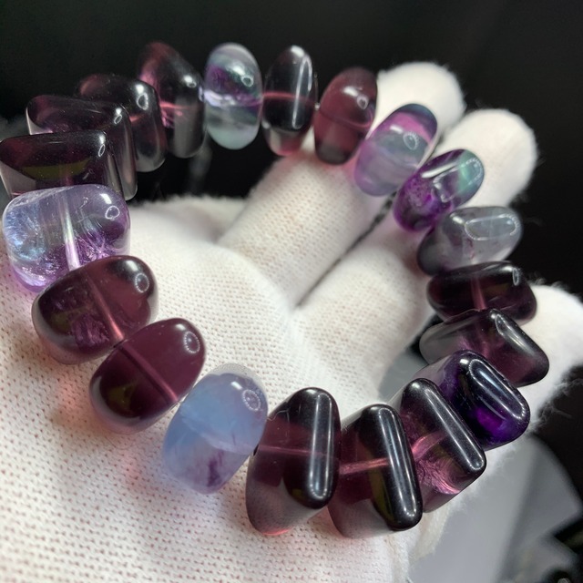 レア✩珍しい色合い✩大きいスクエアフローライトブレスレット