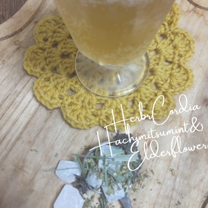 ハーブコーディアル茶葉キット エルダーフラワー入り「Hachimitsulemonmint  green Flower  tea」