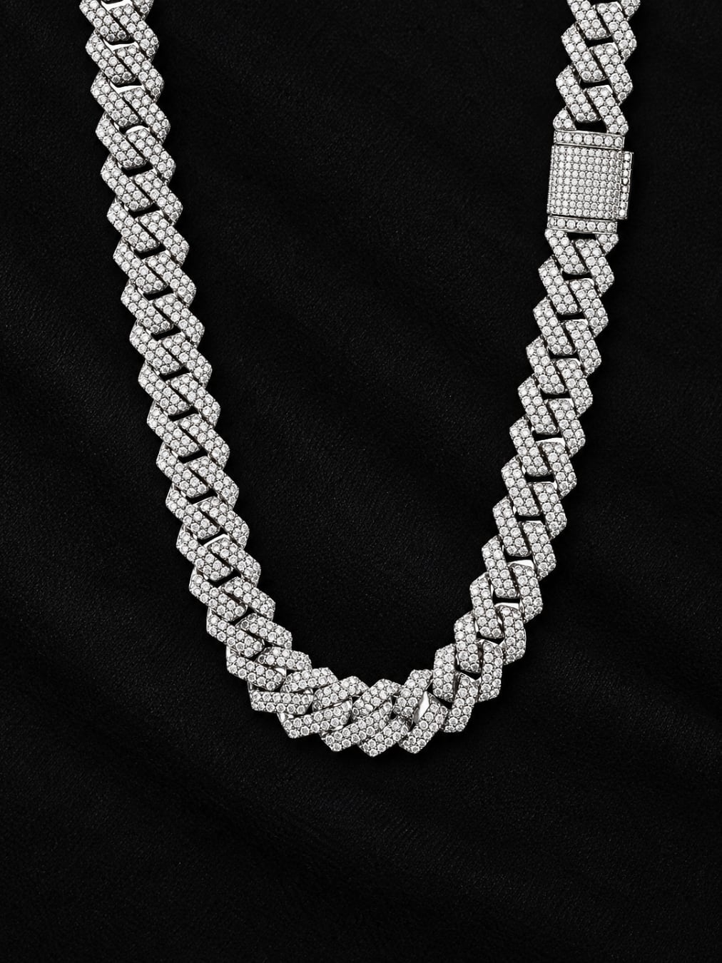 【14mm】Cuban Chain Necklace -Gold/Silver/Gold＆Silver-
