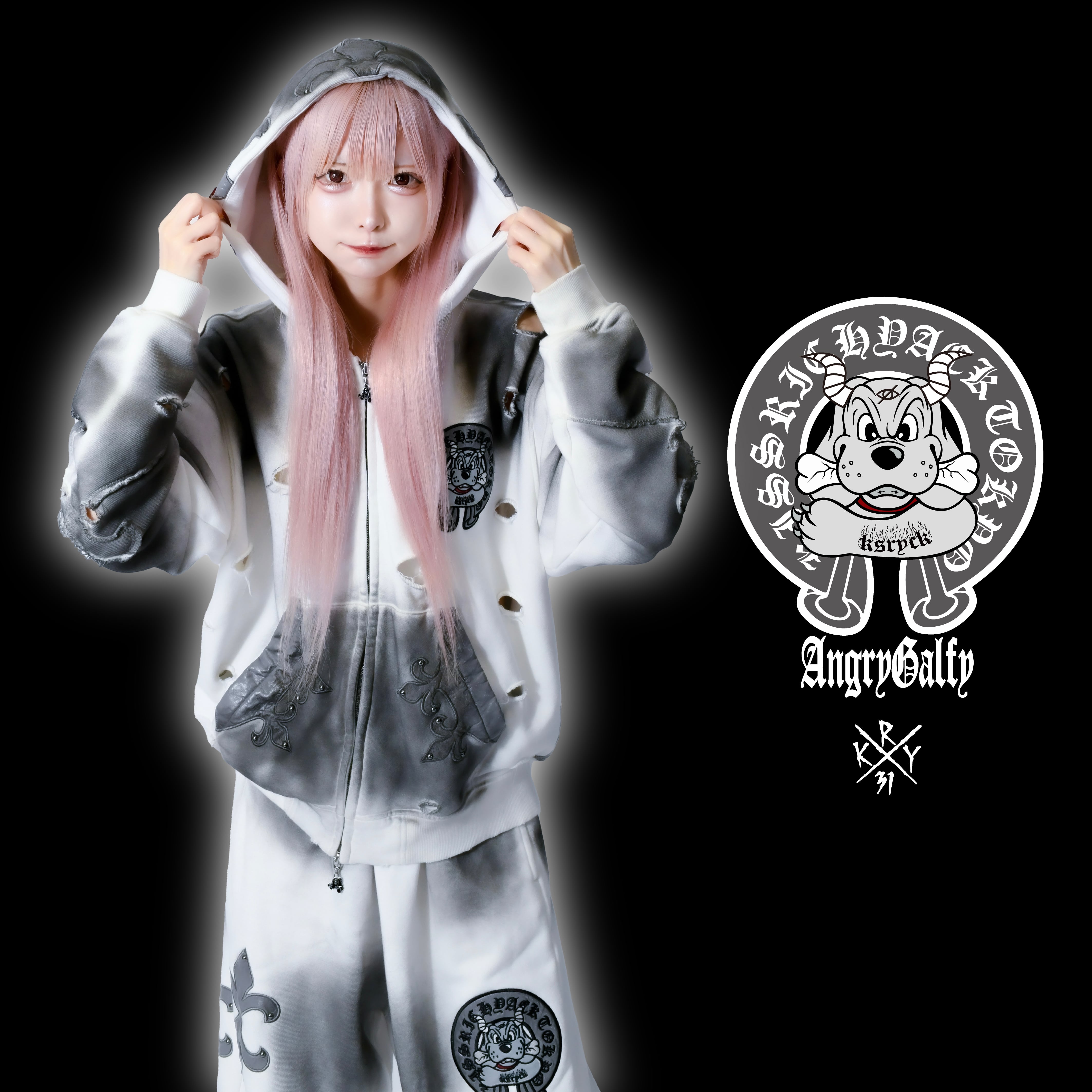 即納】「蹴威の百合の紋章パーカー」 | KRY clothing