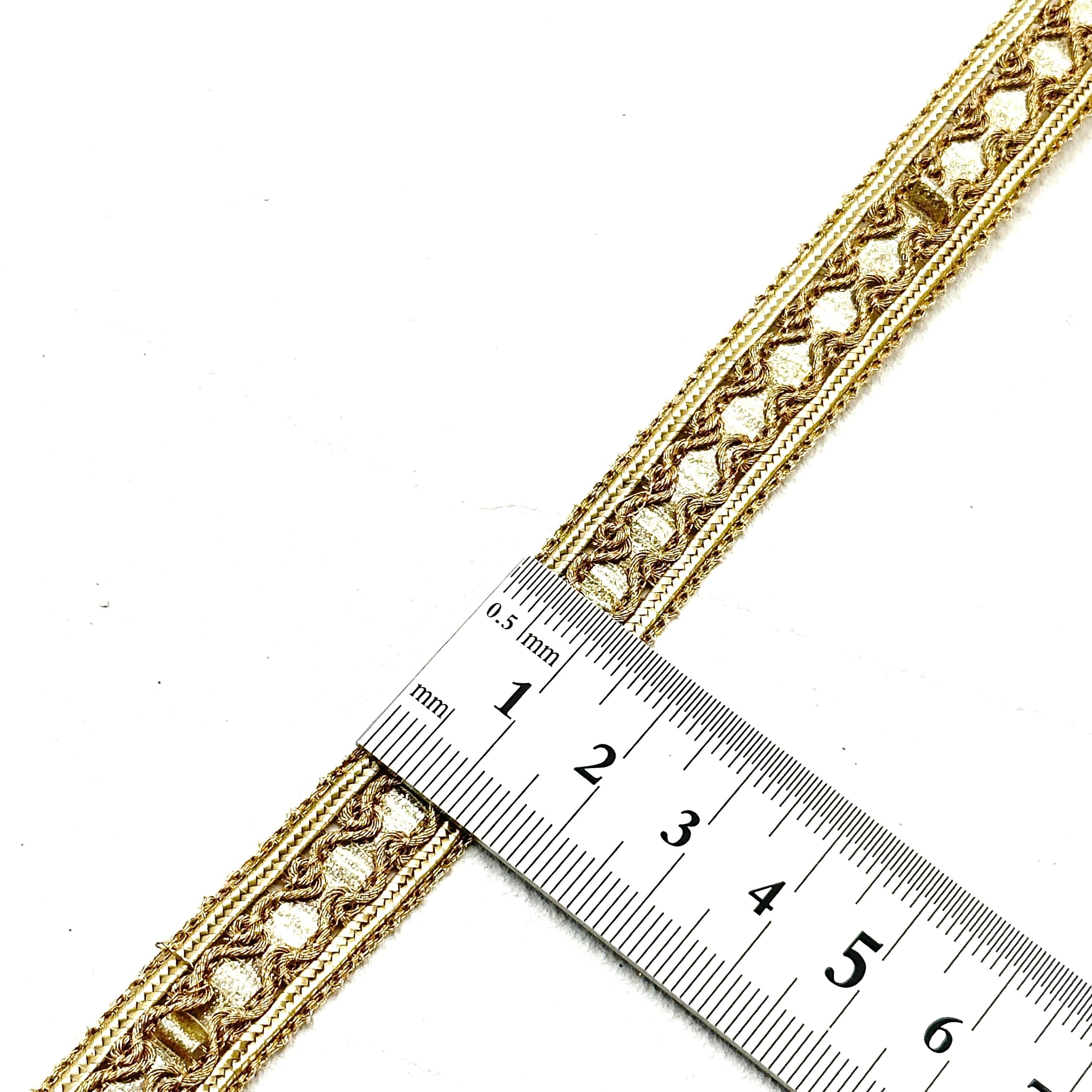 ブレード Kタイプ [ゴールド] 9018 | インド刺繍リボン専門店Rino Ribbon