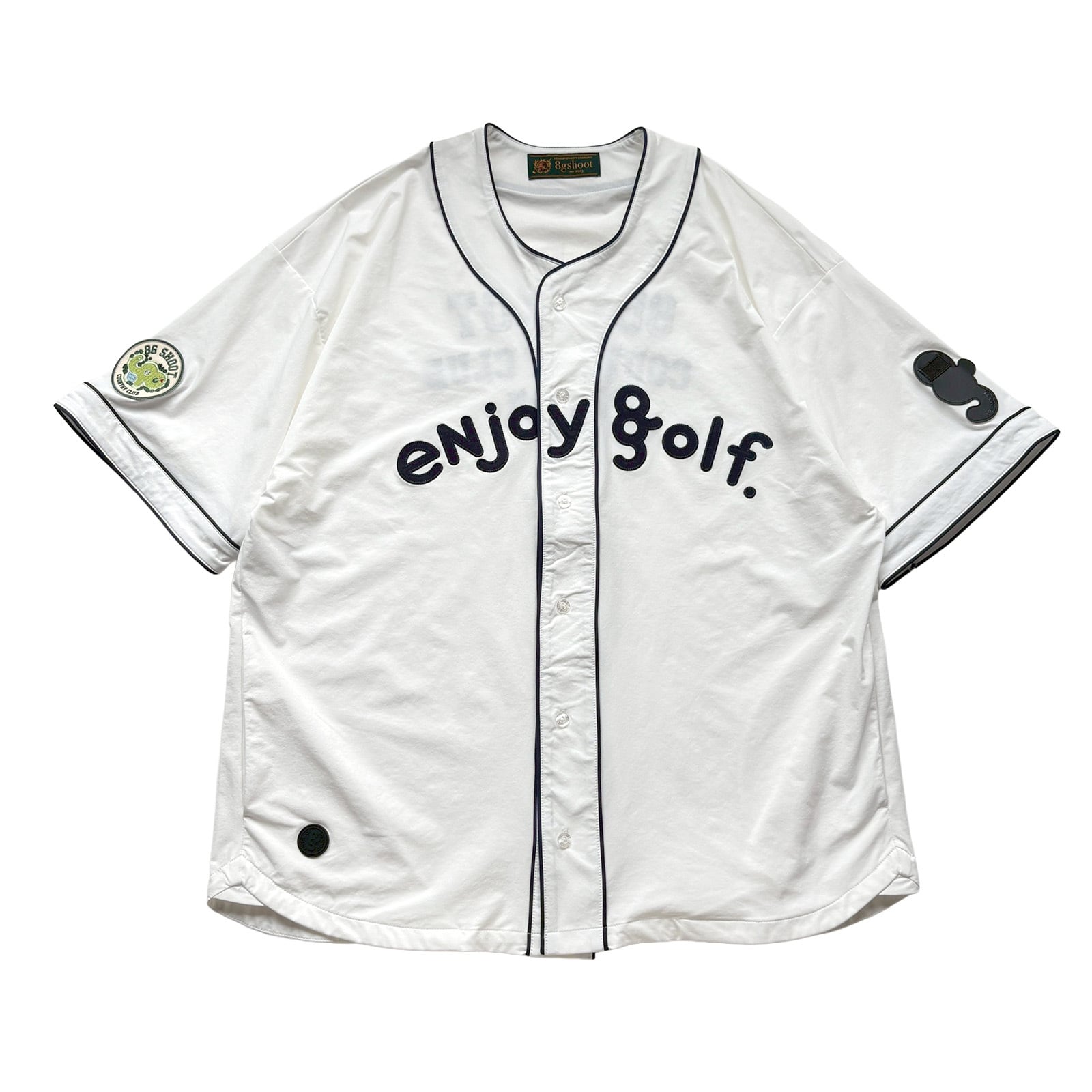 8G BASEBALL SHIRTS -WHITE-