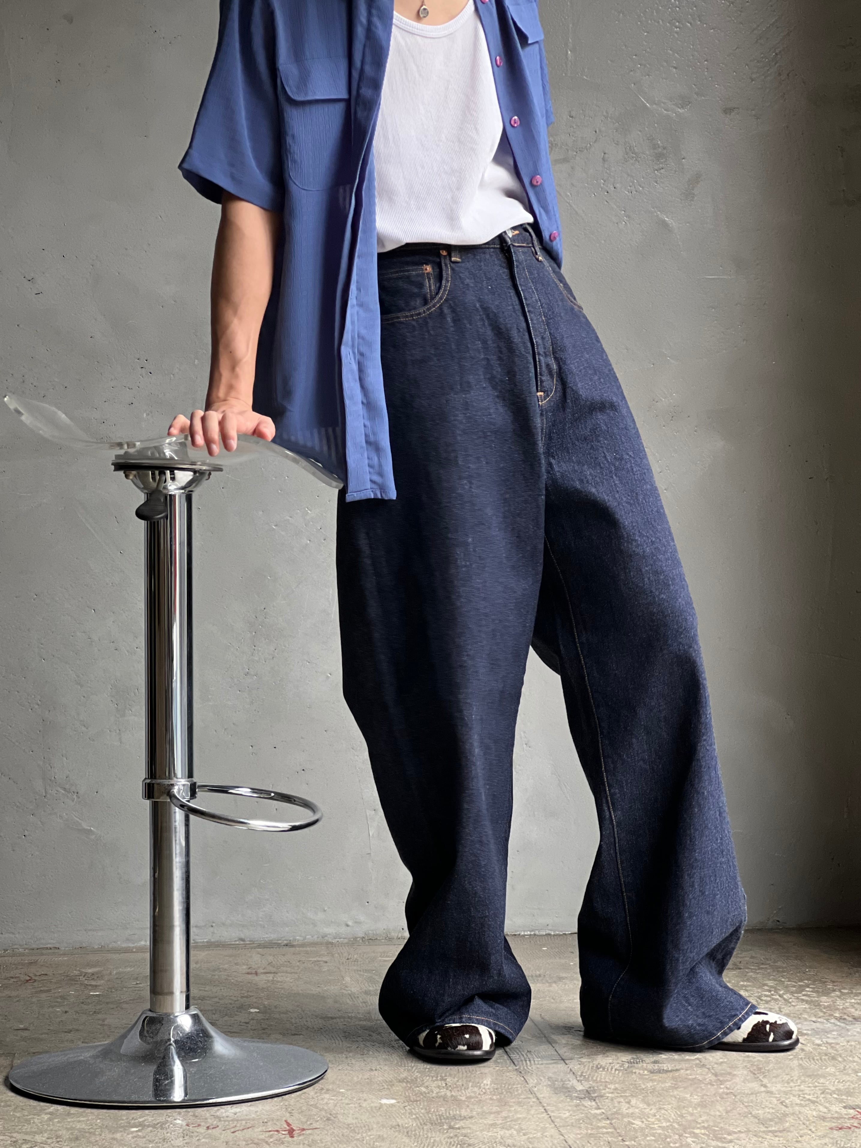 パンツ GEN IZAWA Super buggy denim pants GEN IZAWA / Super buggy denim pants(used-wash) | TUNAGI JAPAN