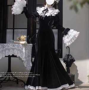 クラロリ♡姫袖マーメイドワンピース　wanpi23　