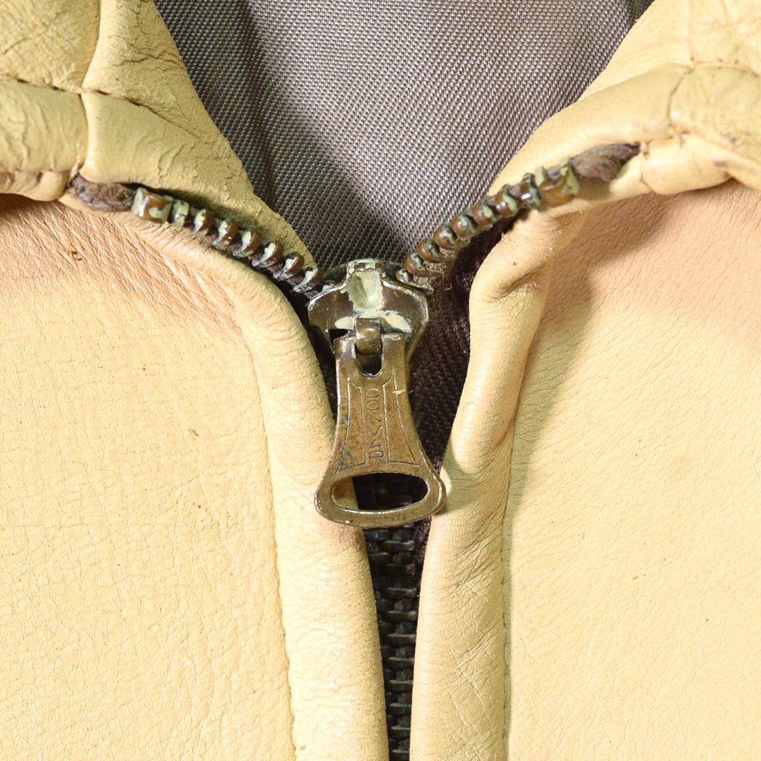 ヴィンテージ ボンバージャケット 鹿革 ペイズリー M ブラック ディア