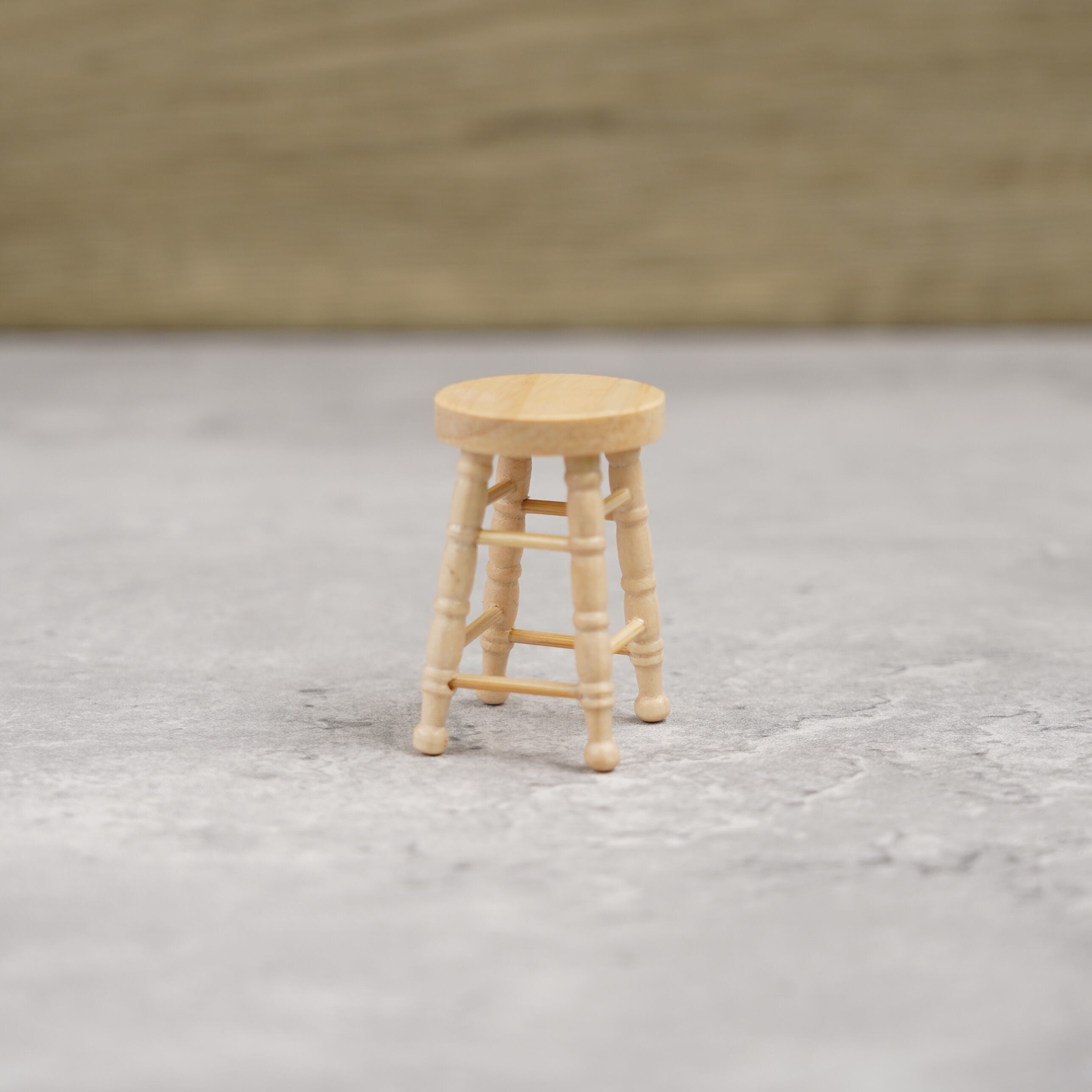 020-30060 ミニチュア家具 table&chair スツール ラウンド ロータイプ