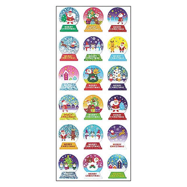 アクティブコーポレーション　スノードーム　クリスマス・ドロップシール　CMS-644　ST01