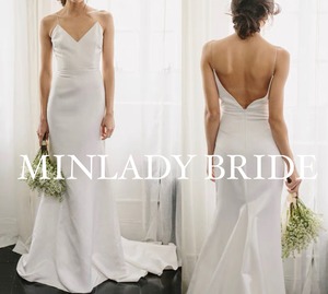 マーメイド ストラップ キャミソール ウェディングドレス　