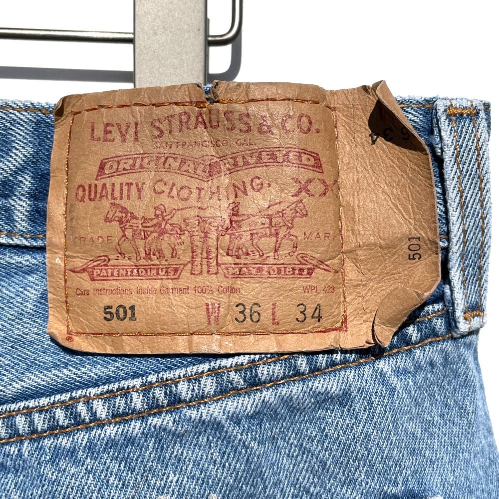 Levis 501 Paint [Levis 501-0000 Made in Mexico] Vintage Denim Pants W-34 |  beruf