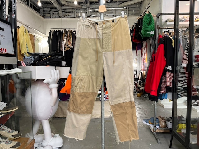 REBUILD BY NEEDLES REBUILDING CUT OFF CHINO PANT KHAKI XS 89294