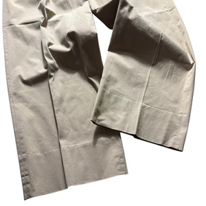 HERMES wide tucked chino pants