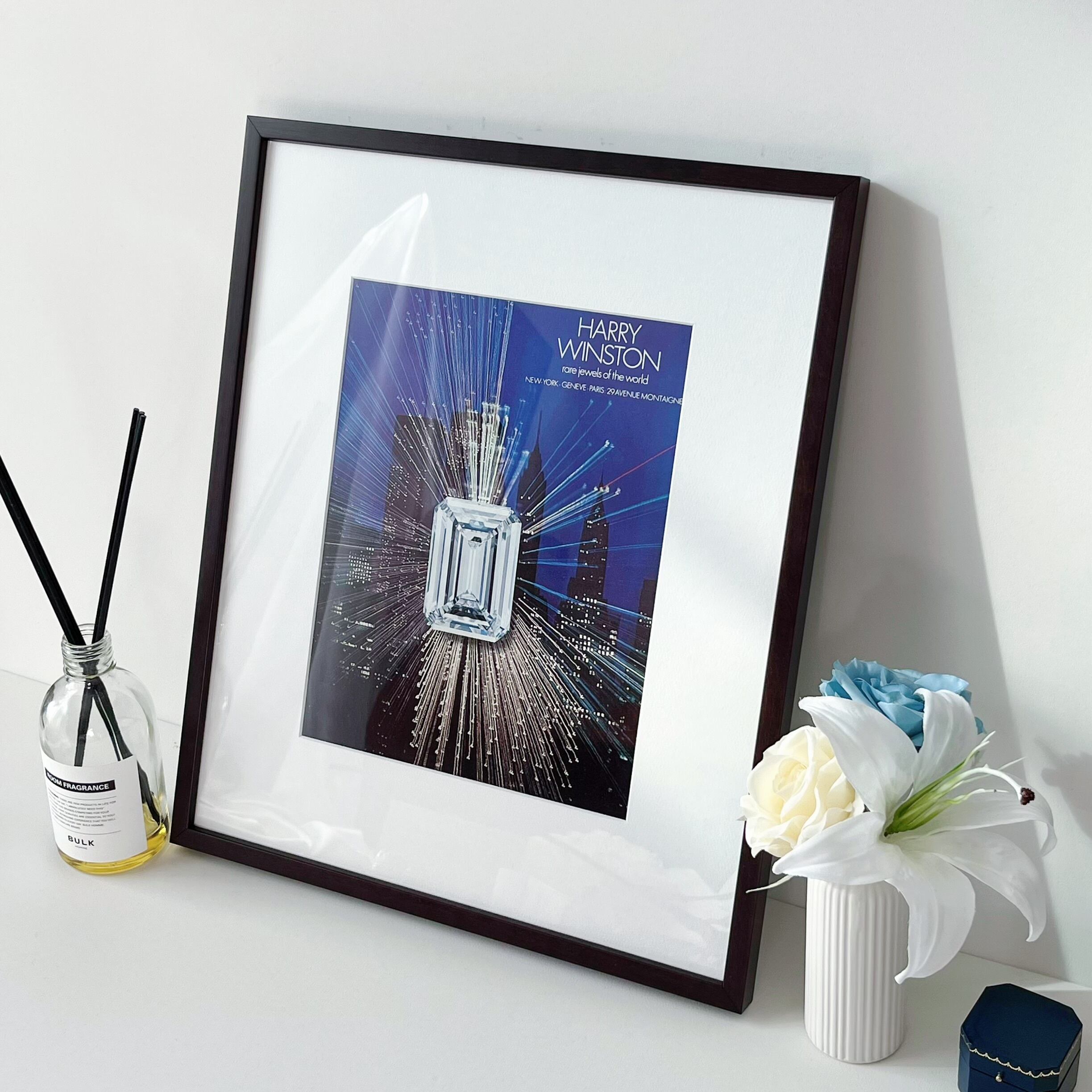 人気/希少/額装済】Harry Winston ビンテージポスター 【公式通販】