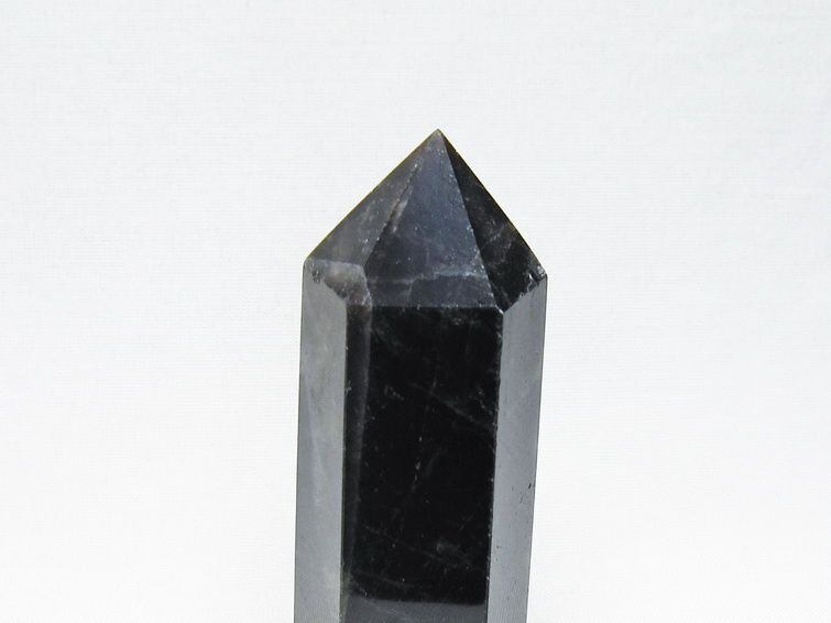 黒水晶 六角柱 モリオン ポイント 置物 一点物 142-11252 | 天然石