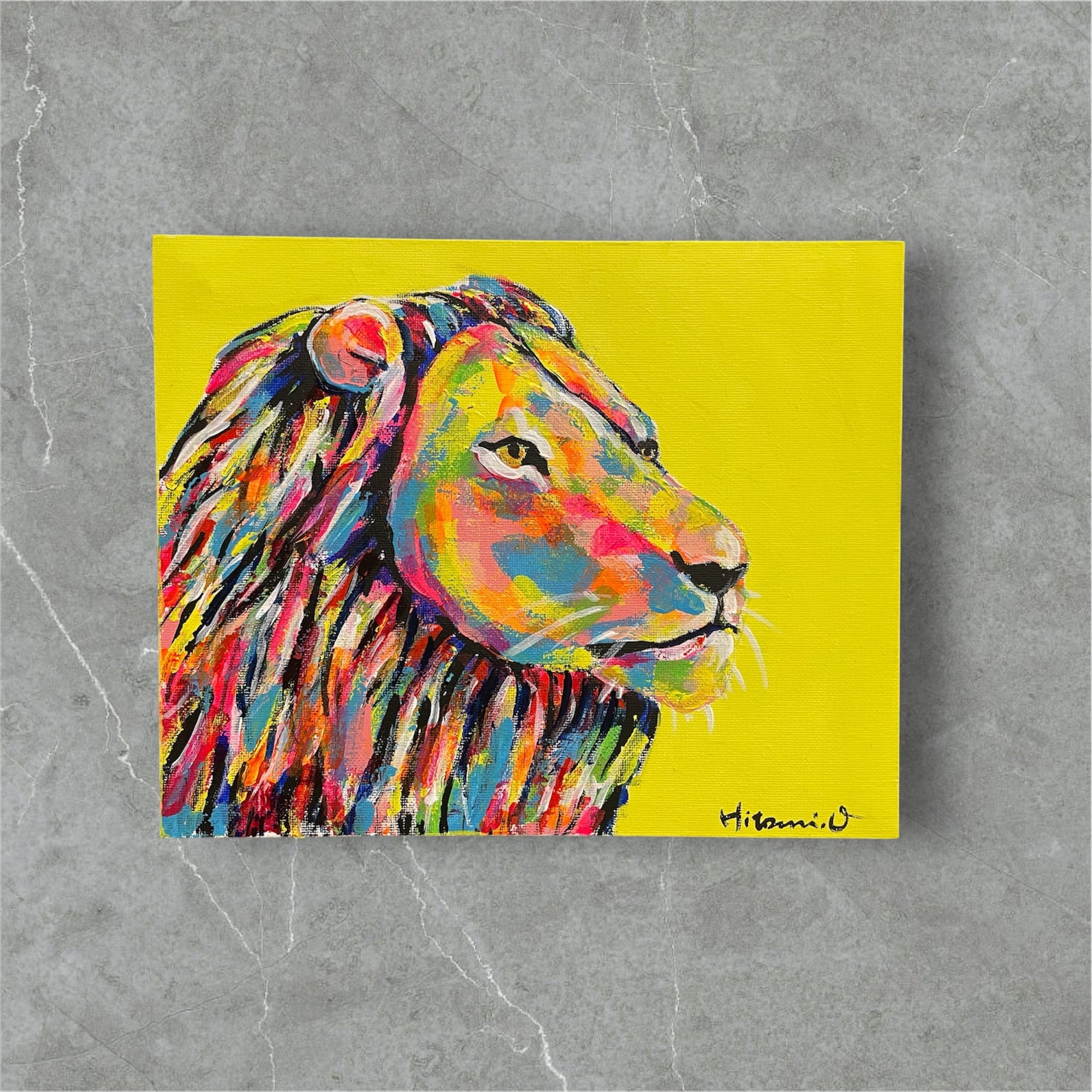 A-4/25】原画 抽象画 風景画 星空 宇宙 絵画 キャンバス 真作