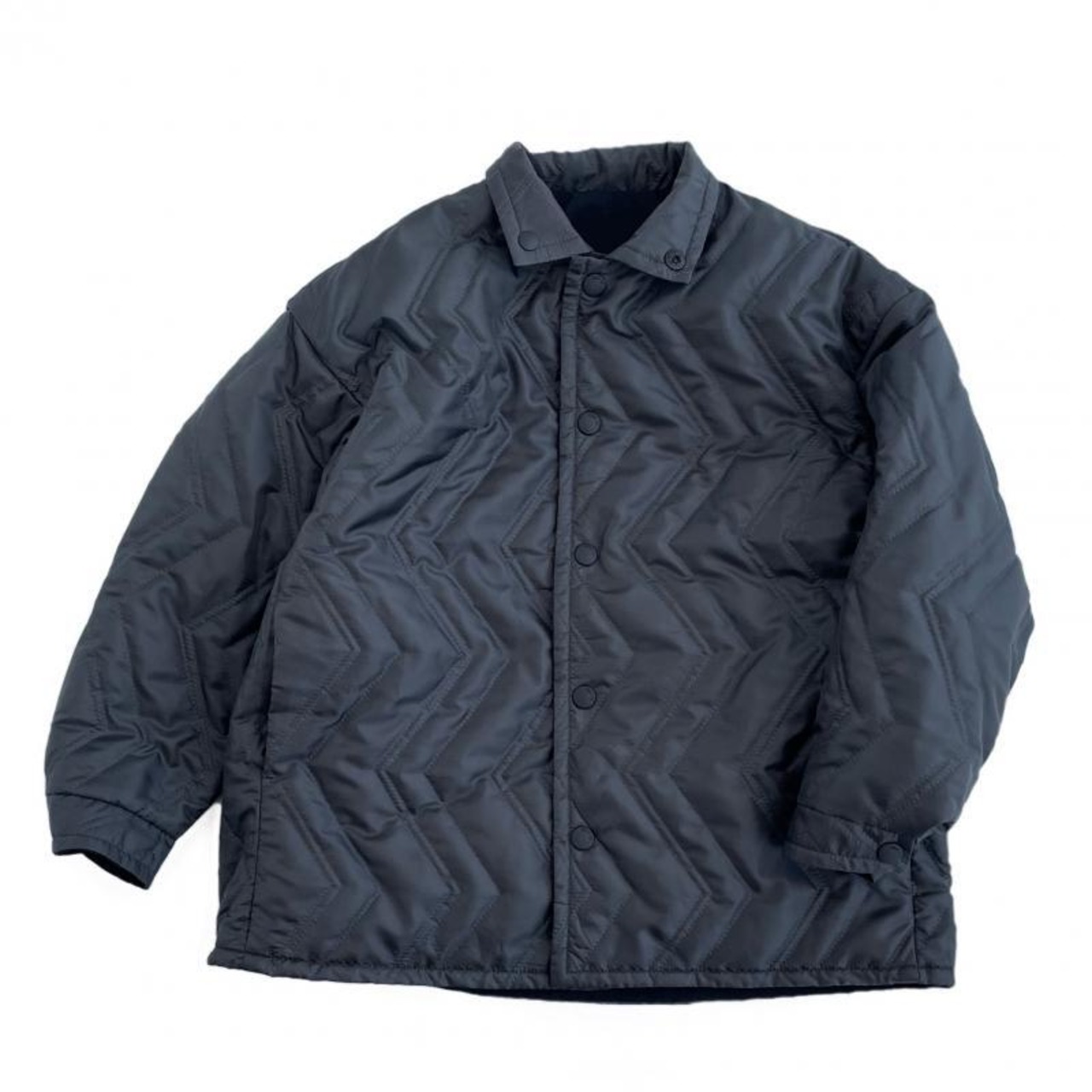 〈 MOUN TEN. 23AW 〉 reversible quilt jacket / charcoal / 110-140