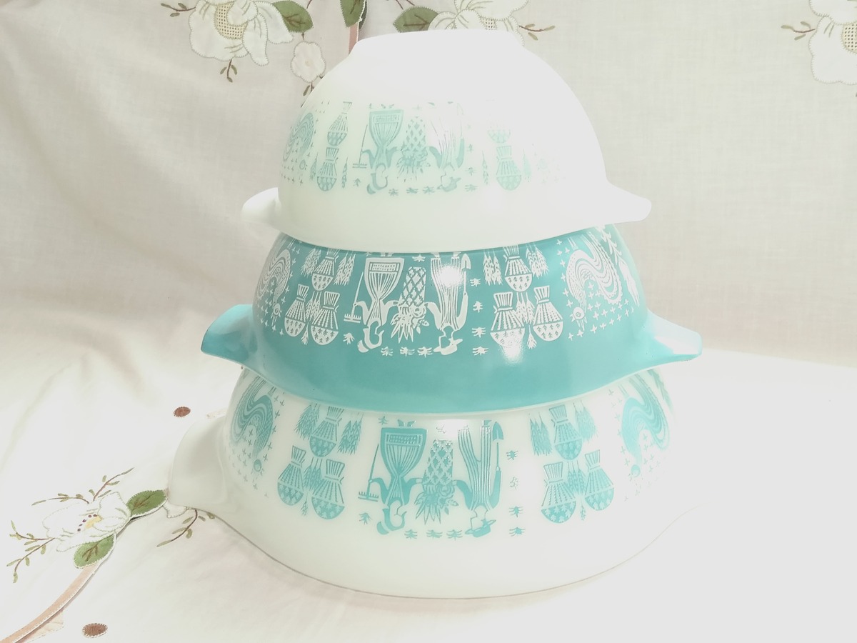Sold Out】オールドパイレックス PYREX バタープリント 