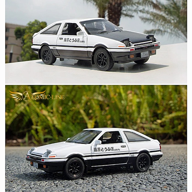 トヨタ AE86 SPRINTER トレノ 1/32 全2色 ミニカー 合金モデル ライト点灯 エンジンサウンド 合金モデル 模型 イニシャルD