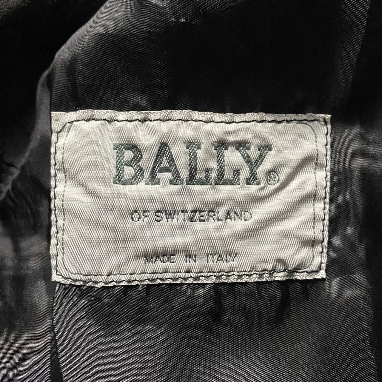 vintage BALLY flower pattern leather jacket