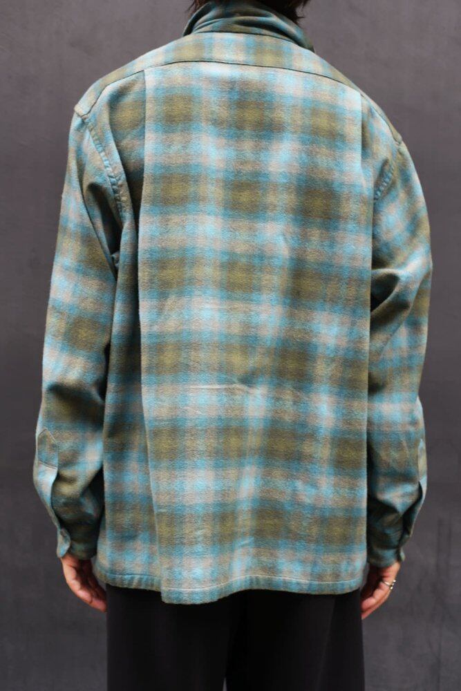 Pendleton [PENDLETON] vintage open collar wool shirt [1960s