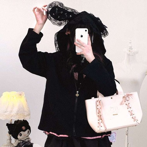 量産型♡全３カラー　レースうさ耳付きジャケット　jya16★