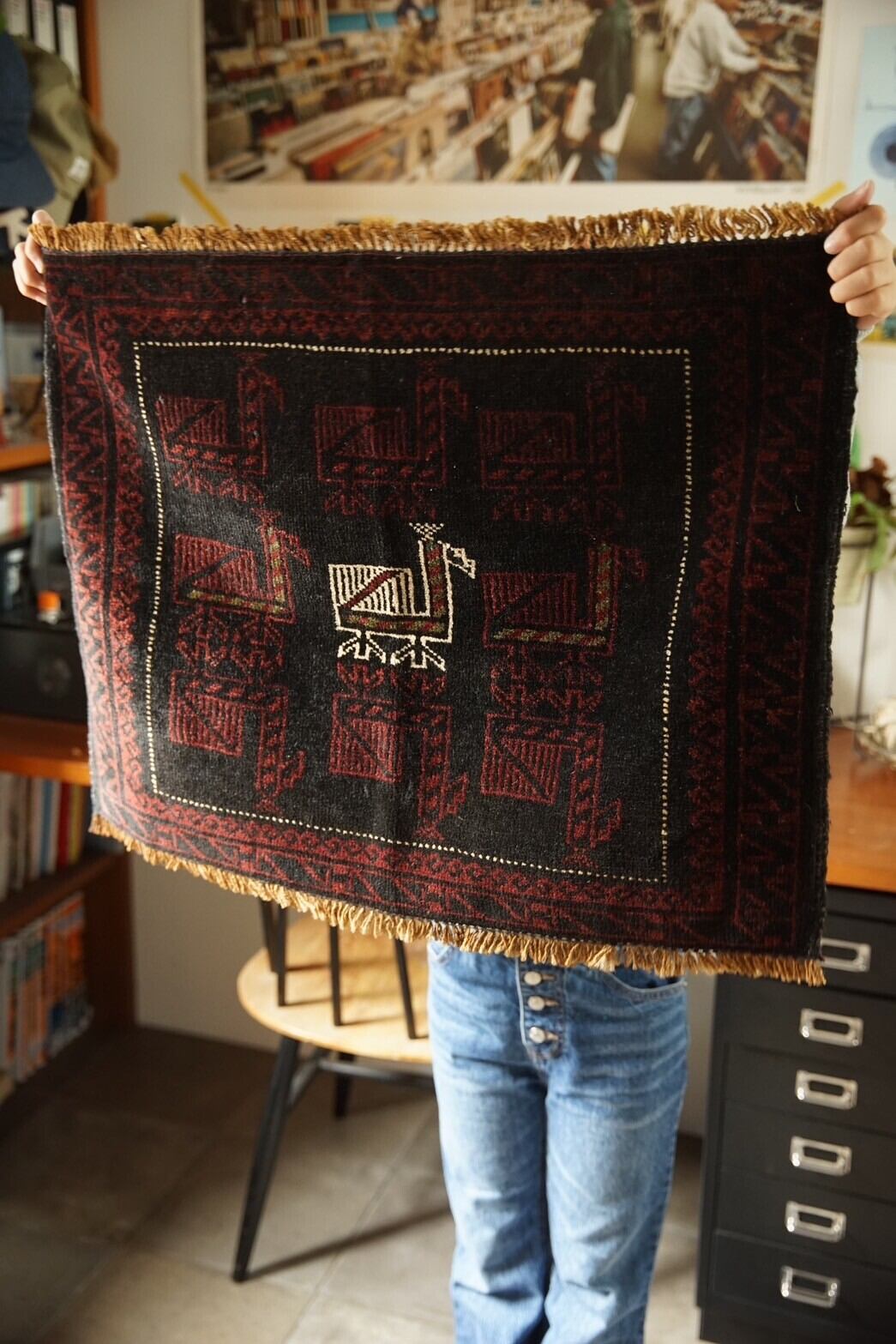 1220-Vintage Baluch rug