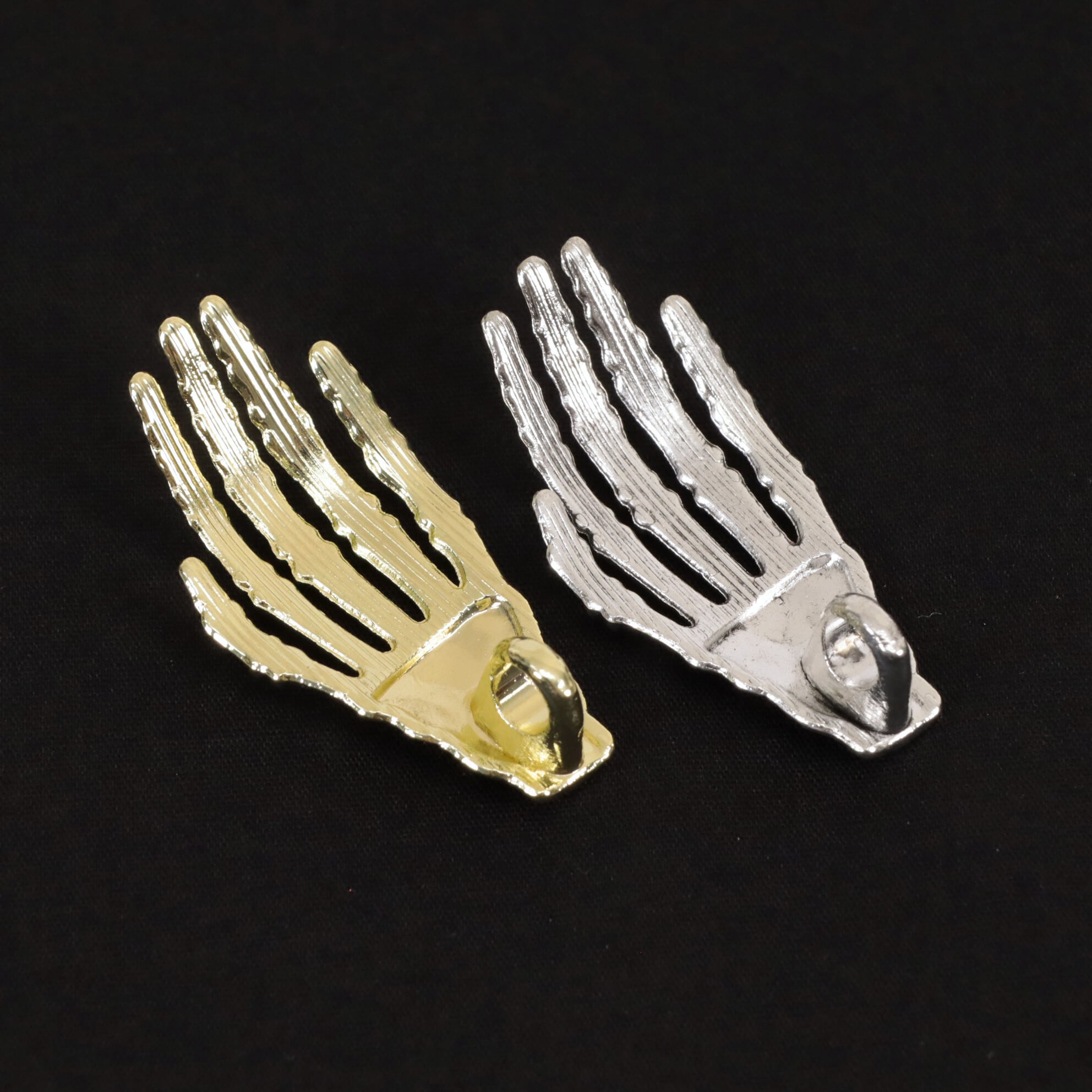 骸骨の手 パーツ ゴールド シルバー 金属 02000265 チャーム