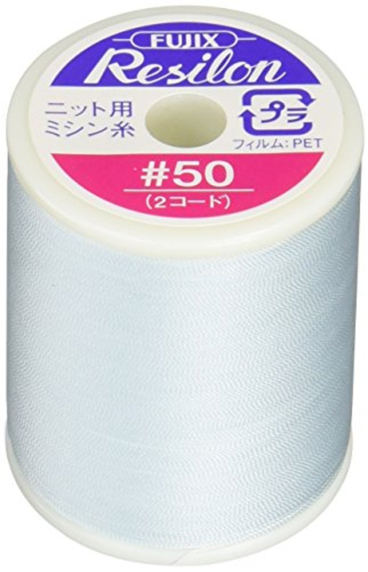 FUJIX フジックス レジロン ニット ・ 伸縮性 布地 専用 ミシン糸 300m 太さ 50番 col.15 水色系