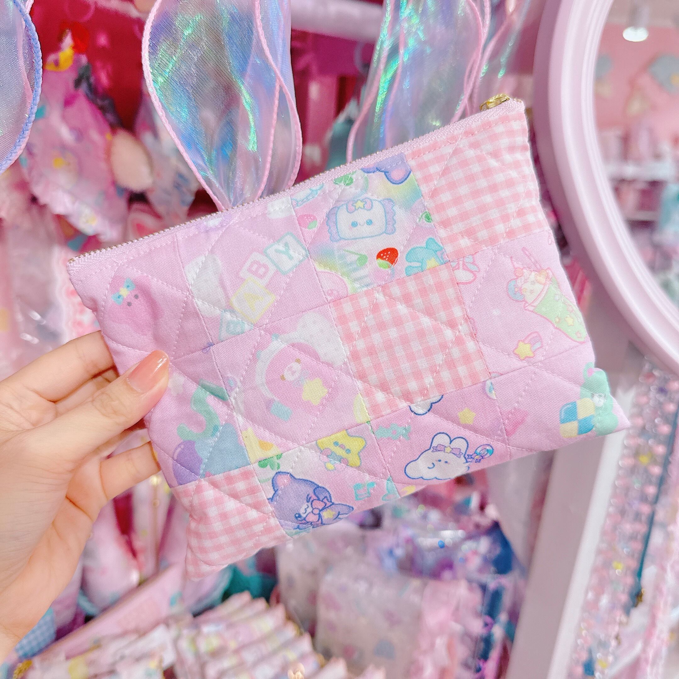 【M7】66-32パッチワークポーチ大