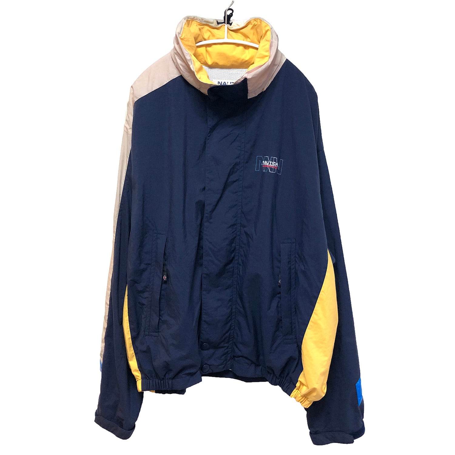 ノーティカ 90s オールド セーリング ジャケット XL イエロー NAUTICA フード メンズ   【230929】