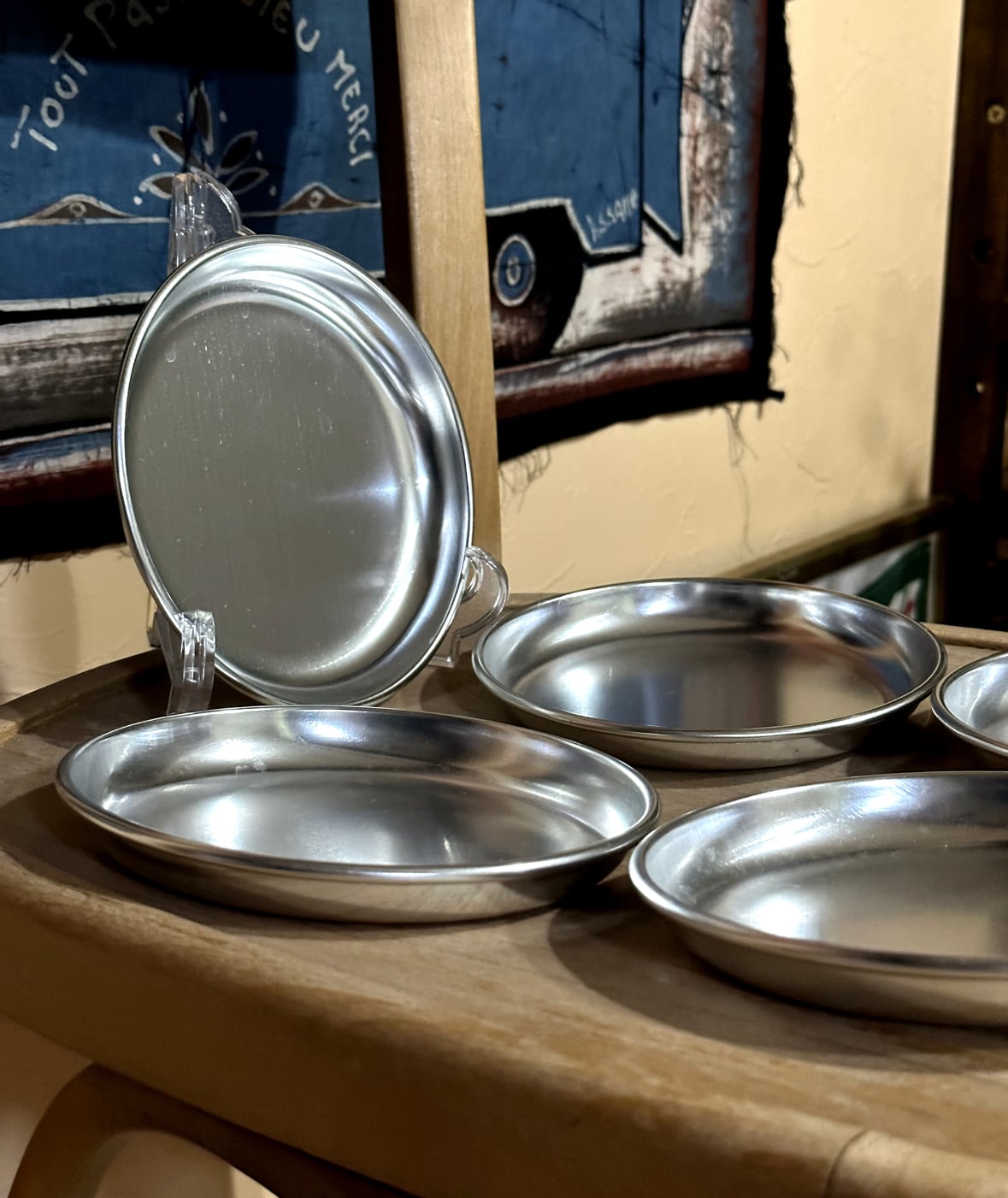 ① 昭和レトロ 希少 天満矢印 優良 アルマイト製品 10枚セット プレート皿 ① 昭和レトロ 希少 天満矢印 優良 アルマイト製品 10枚セット