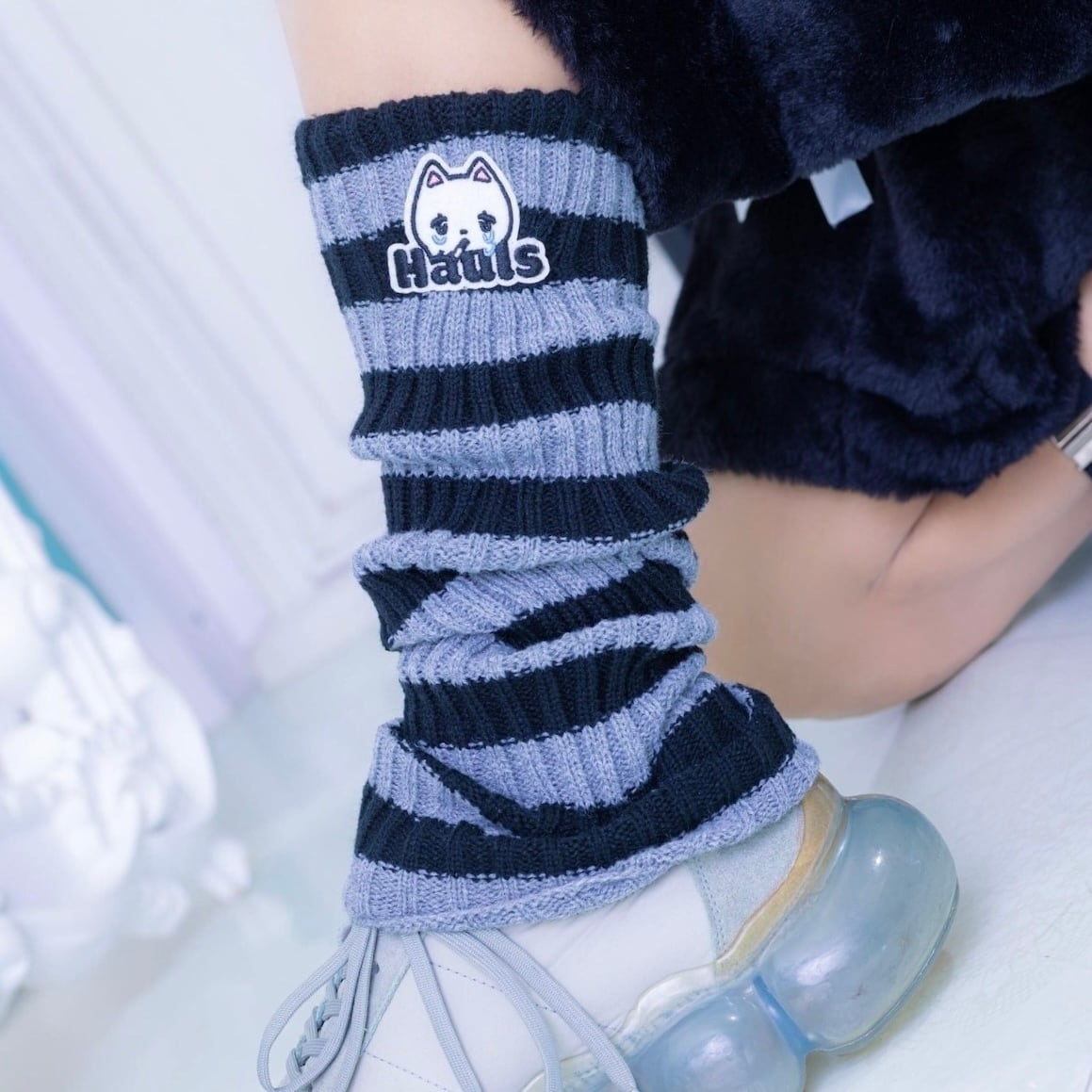 手も足も使えるやんけ！レッグウォーマー(グレー) | Hauls