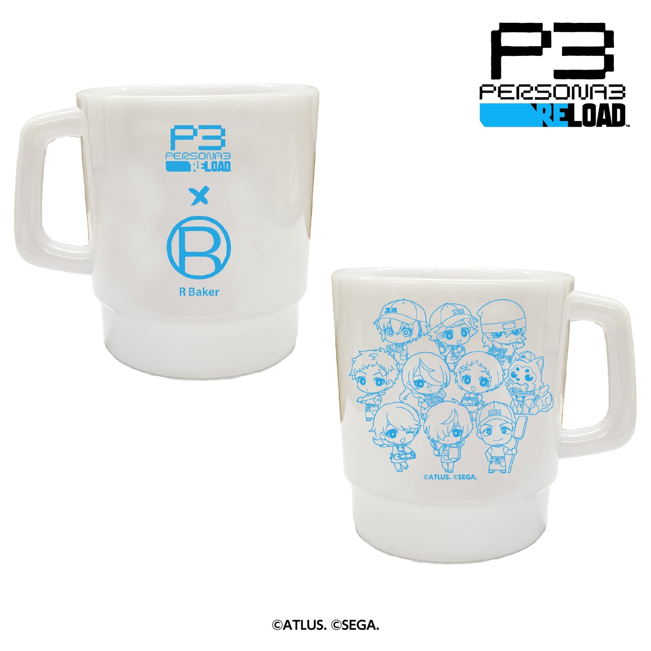 『ペルソナ3 リロード』『ペルソナ5 ザ・ロイヤル』×R Baker コラボ限定　スタッキングマグ　P3R