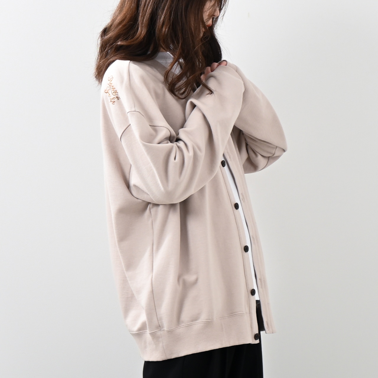 日本製裏毛カーディガン