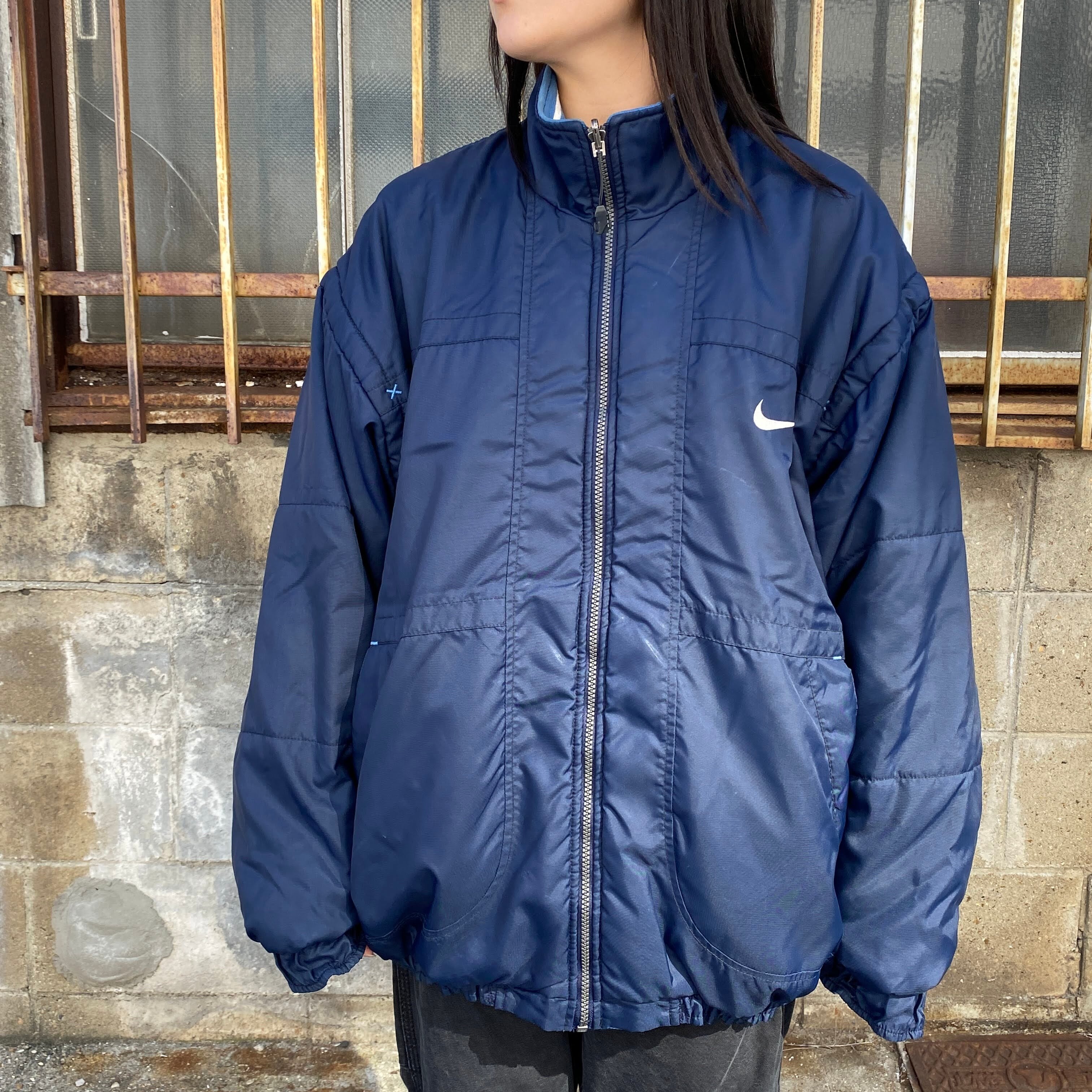 90年代 ビンテージ NIKE ナイキ リバーシブル 中綿 ナイロンジャケット  