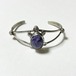 Vintage Navajo Charoite Sterling Turtle Bangle