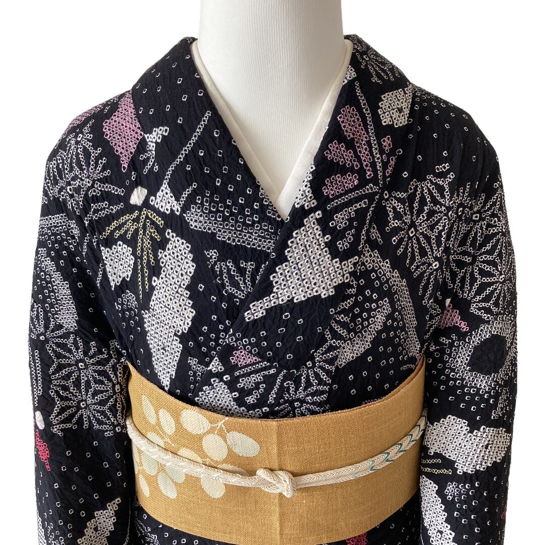 黒色 蝶 絞り 浴衣 | mtevino.ge