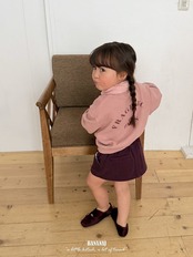韓国子供服 / BANANA J / 26Autumn / パリ ピグメント スウェット / 秋服 / キッズ *XS~JS*