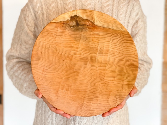 木のお皿、カッティングボード（大きな丸）12